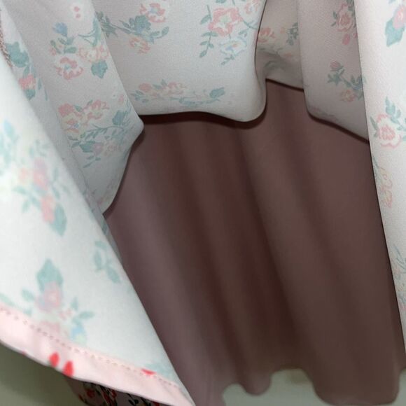 A Beautiful Soul Pink Floral 3/4 Bell Sleeve Deep V Neck Dress Women's Plus 2X - Picture 8 of 13